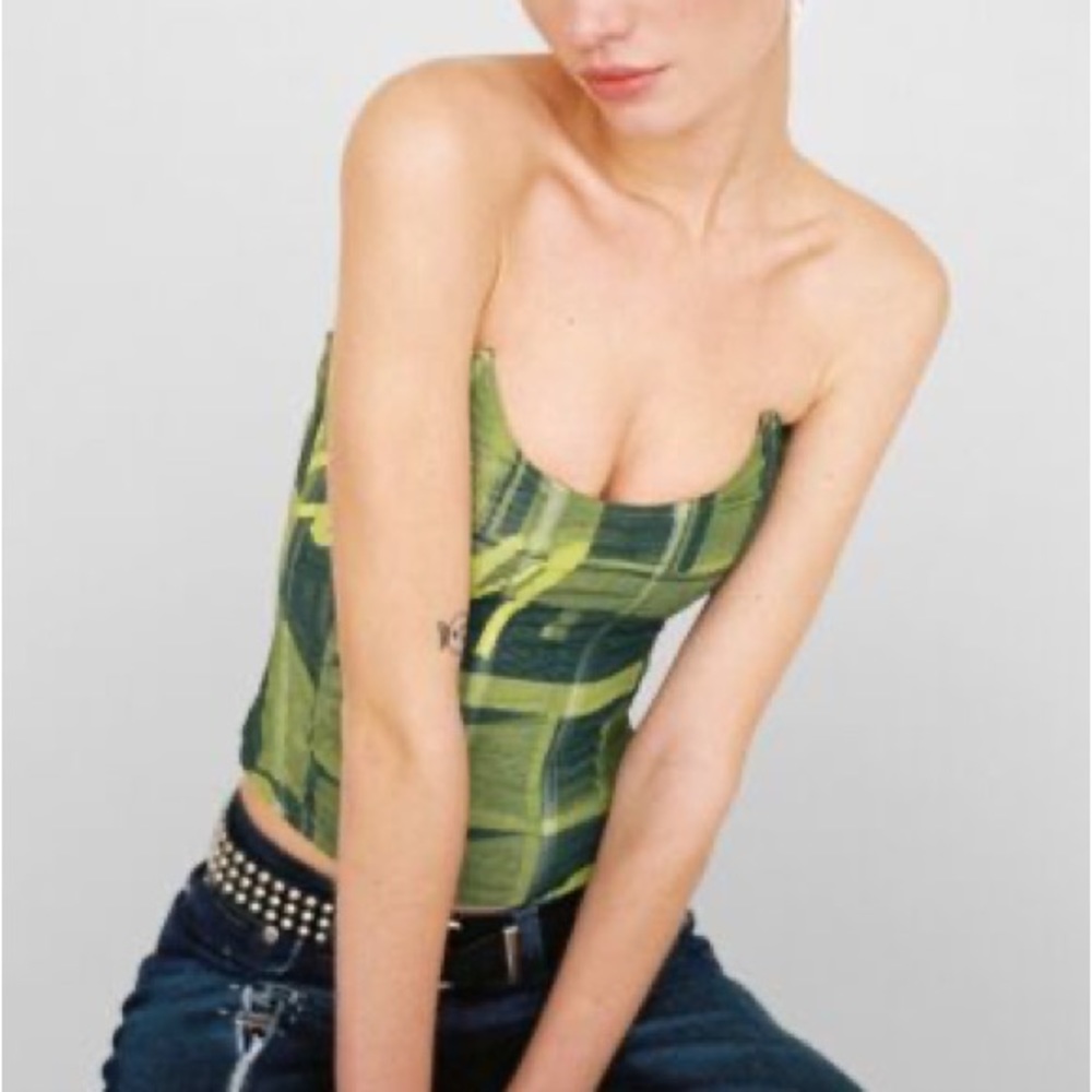 Miaou leia top in stone green